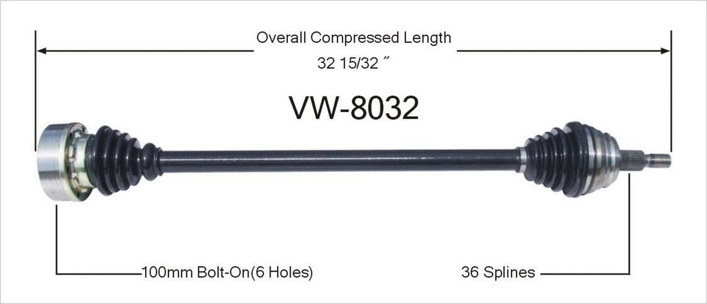 VW-8032 CV Axle Shaft