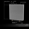 OEM-RA-2816 OE Style Aluminum Cooling Radiator Compatible with 2006 Explorer 4.0 4.6 AT, 23-1/16" W X 24" H X 1-1/4" D, 1-1/2" Inlet / 1-1/2" Outlet