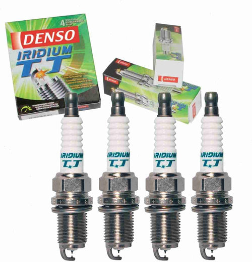 4 Pc DENSO Iridium TT Spark Plugs Compatible with Hyundai Elantra 1.8L 2.0L L4 1996-2012