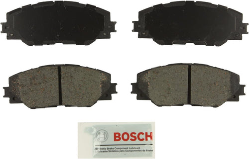 BOSCH BE1211 Blue Ceramic Disc Brake Pad Set - Compatible with Select Pontiac Vibe; Scion Im, Tc; Toyota Corolla Im, Matrix, Mirai, RAV4; FRONT