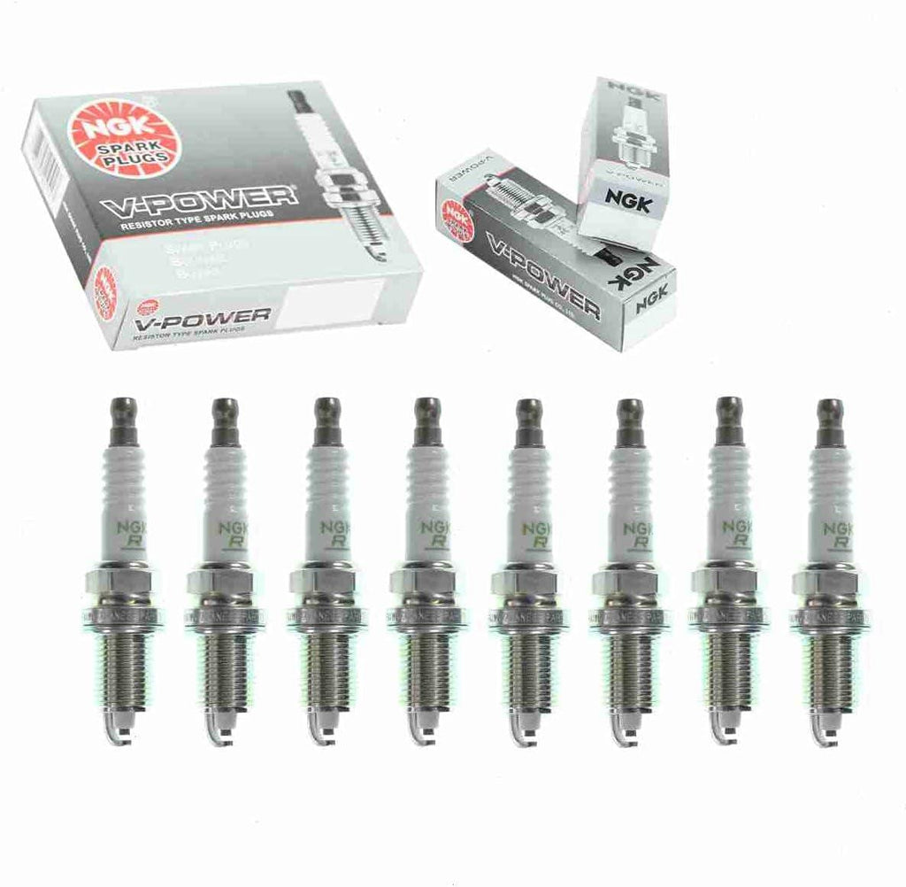 8 Pc NGK V-Power Spark Plugs Compatible with Dodge Durango 4.7L V8 2000-2007