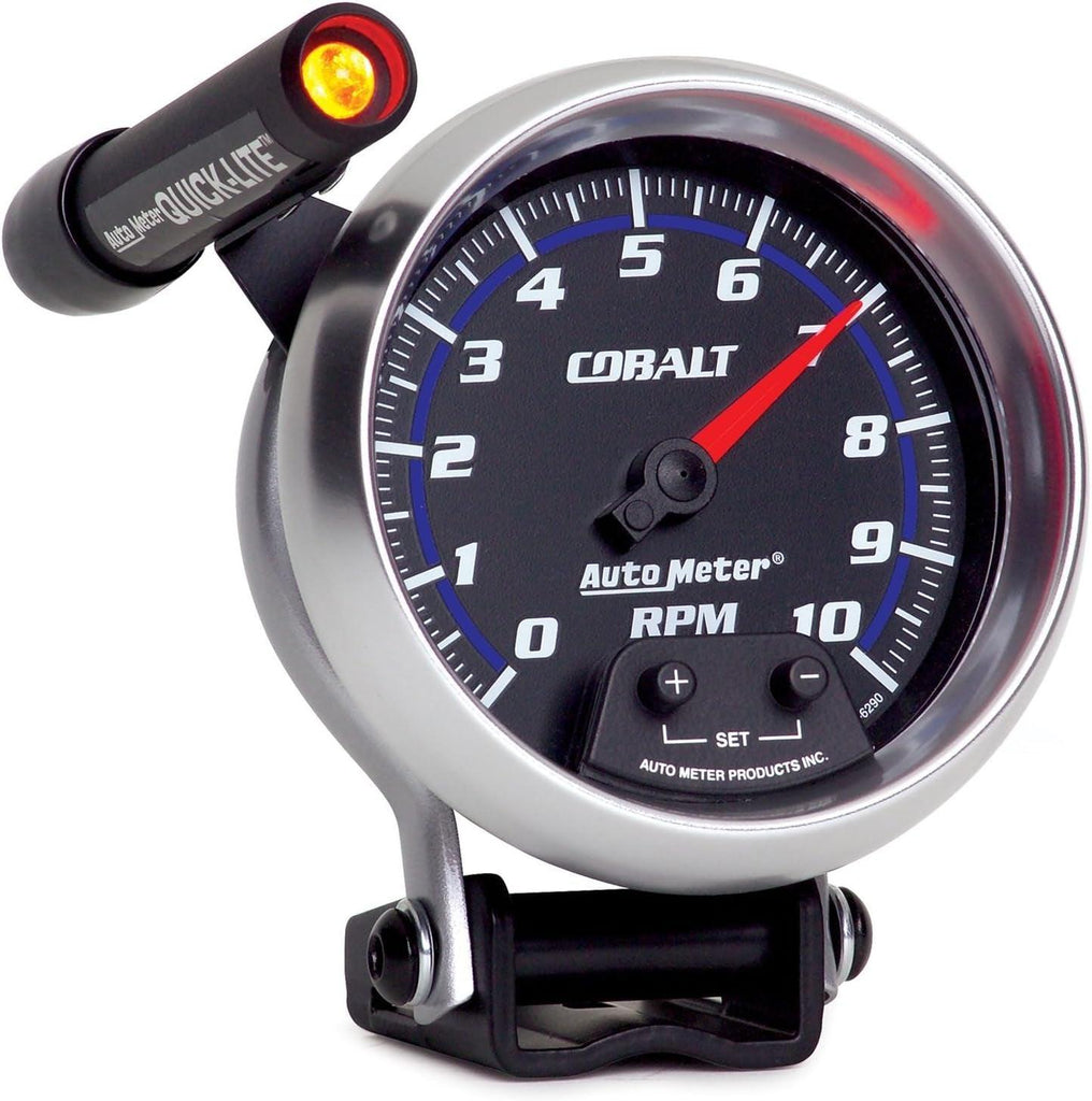 6290 Cobalt 3-3/4" 10000 RPM Pedestal Mount Tachometer Mini-Monster