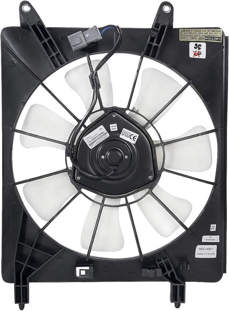 OEM-RF-0206 Factory Style Radiator Cooling Fan Assembly Cooling Efficiency Improved Direct Replacement [Compatible with 2007-2011 Element]