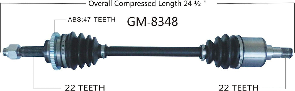 GM-8348 CV Axle