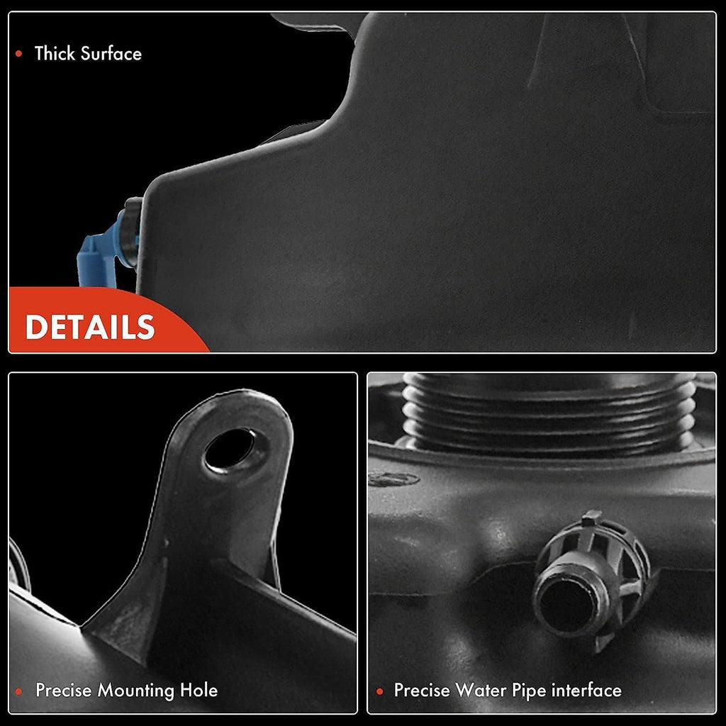 A-Premium Engine Coolant Overflow Recovery Reservoir Tank Compatible with BMW X5 2007-2019, X6 2008-2019, E70 F15 F16 F16 - [3.0L 4.4L 4.8L, with Sensor] - Replaces for # 17137647290, 17137552546