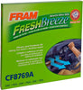 Fresh Breeze Cabin Air Filter Replacement for Car Passenger Compartment W/ Arm and Hammer Baking Soda, Easy Install, CF8769A for Select Lexus Vehicles , White