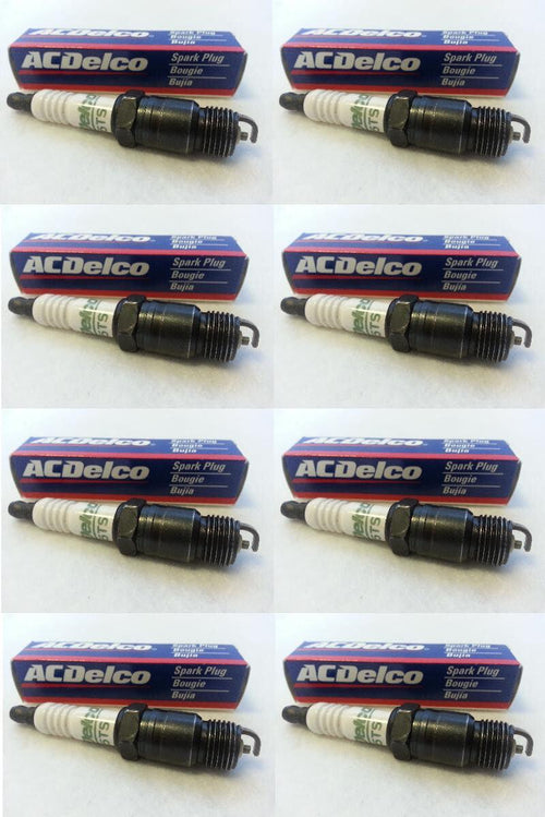 8X AC Delco OEM R45TS Spark Plug