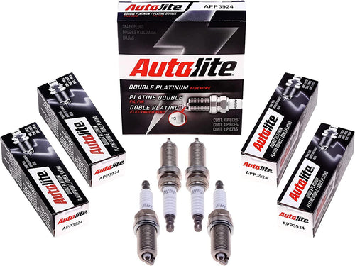 APP3924 Double Platinum Automotive Replacement Spark Plugs (4 Pack)