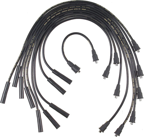 5043K Spark Plug Wires - 8Mm Super Stock Spiral CUST BK