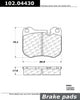 Centric Front Disc Brake Pad for Diablo, 944, 924, 928 (102.04430)