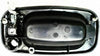 for Cadillac Escalade Exterior Door Handle Front, Driver Side Smooth Black Bezel with Chrome Lever 2002-2006 | with Key Hole | Trim: Base | GM1310149 | 15745149