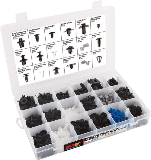 Performance Tool W5247 475Pc Auto Body Retainer, Fastener, and Clip Assortment for Mazda Vehicles - OEM Quality Nylon Parts with Convenient Organizer