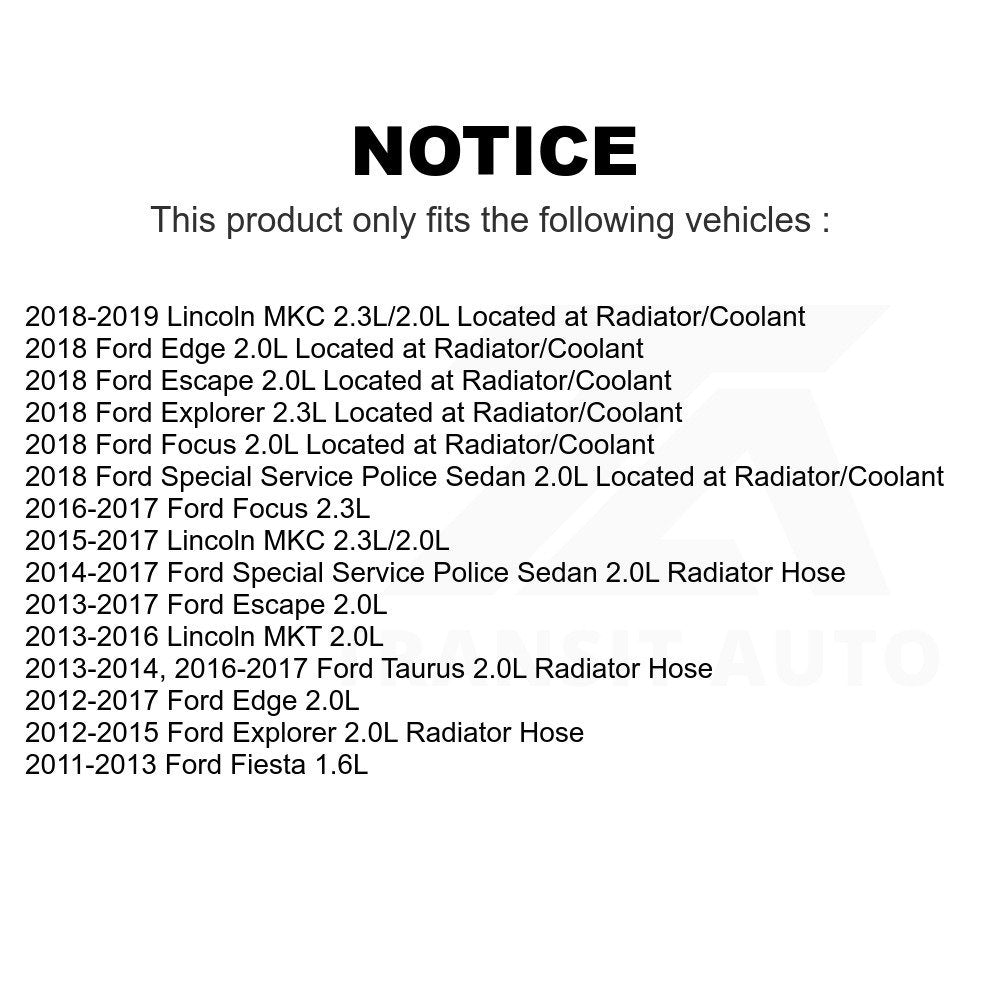 Engine Coolant Temperature Sensor SEN-2CTS0146 for Ford Escape Edge Explorer Focus Taurus Fiesta Lincoln MKC MKT Special Service Police Sedan