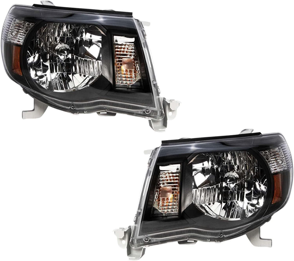 Performance Headlight Set Black for 05-11 Tacoma Pickup Truck