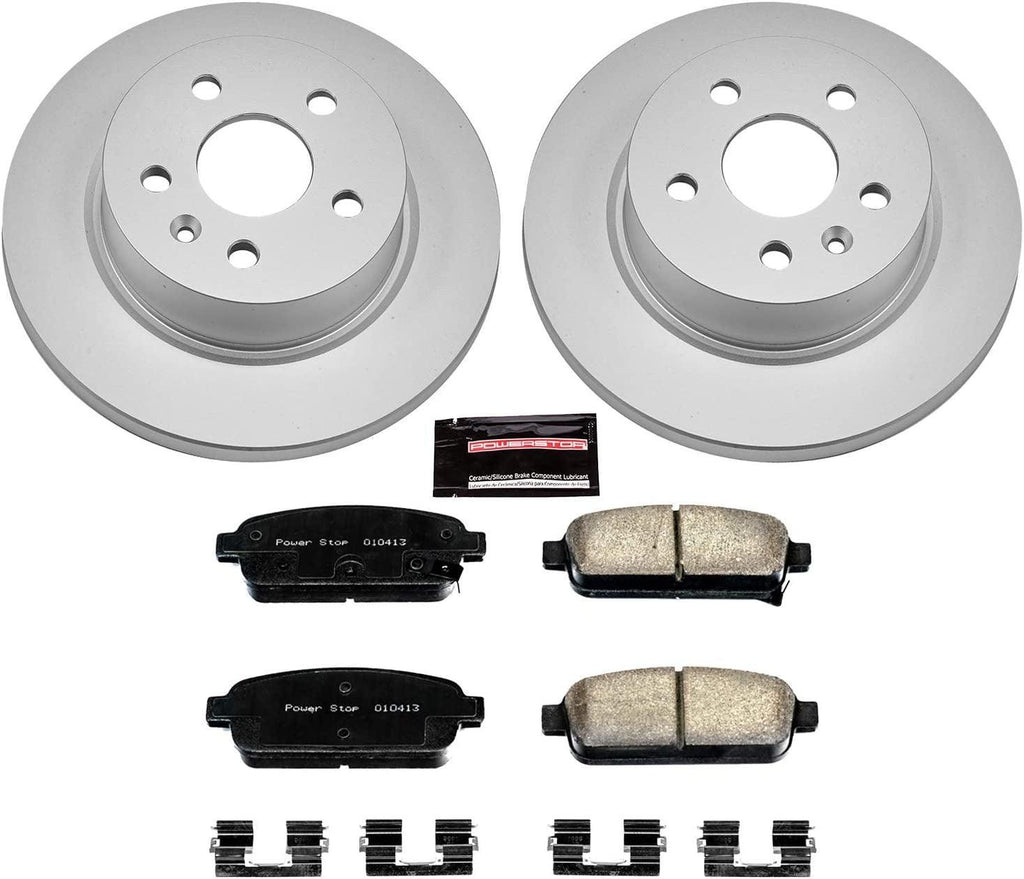 CRK5544 Coated Brake Rotor & Ceramic Brake Pads- Rear