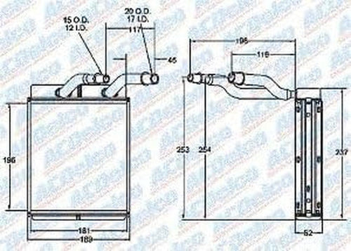 15-62565 Heater Core