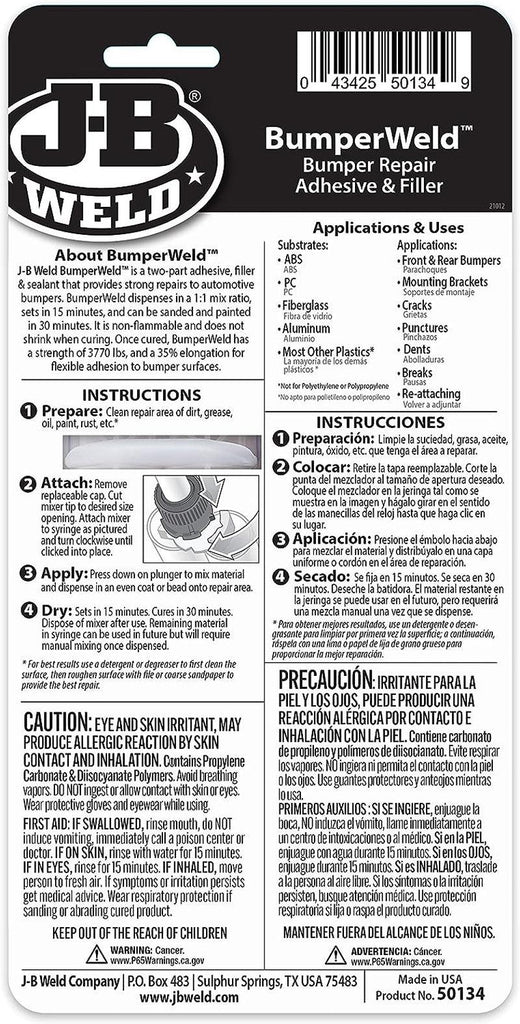 J-B Weld Bumperweld, 25Ml, Black