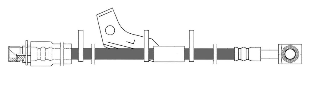 Centric Brake Hydraulic Hose for Equinox, Terrain 150.62170