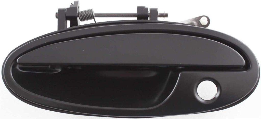 Front Exterior Door Handle Set of 4 Compatible with 1997-1999 Buick Riviera, Fits 1997-1999 Oldsmobile Aurora Smooth Black Driver and Passenger Side