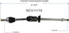 NCV11179 CV Axle Shaft Assembly for Select Ford Flex, Police Interceptor Sedan, Taurus; Lincoln MKS, MKT - Front Right (Passenger Side)