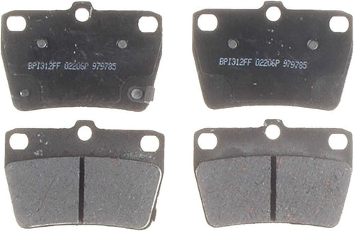 Silver 14D1051CH Ceramic Rear Disc Brake Pad Set