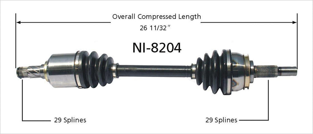 NI-8204 CV Axle Shaft