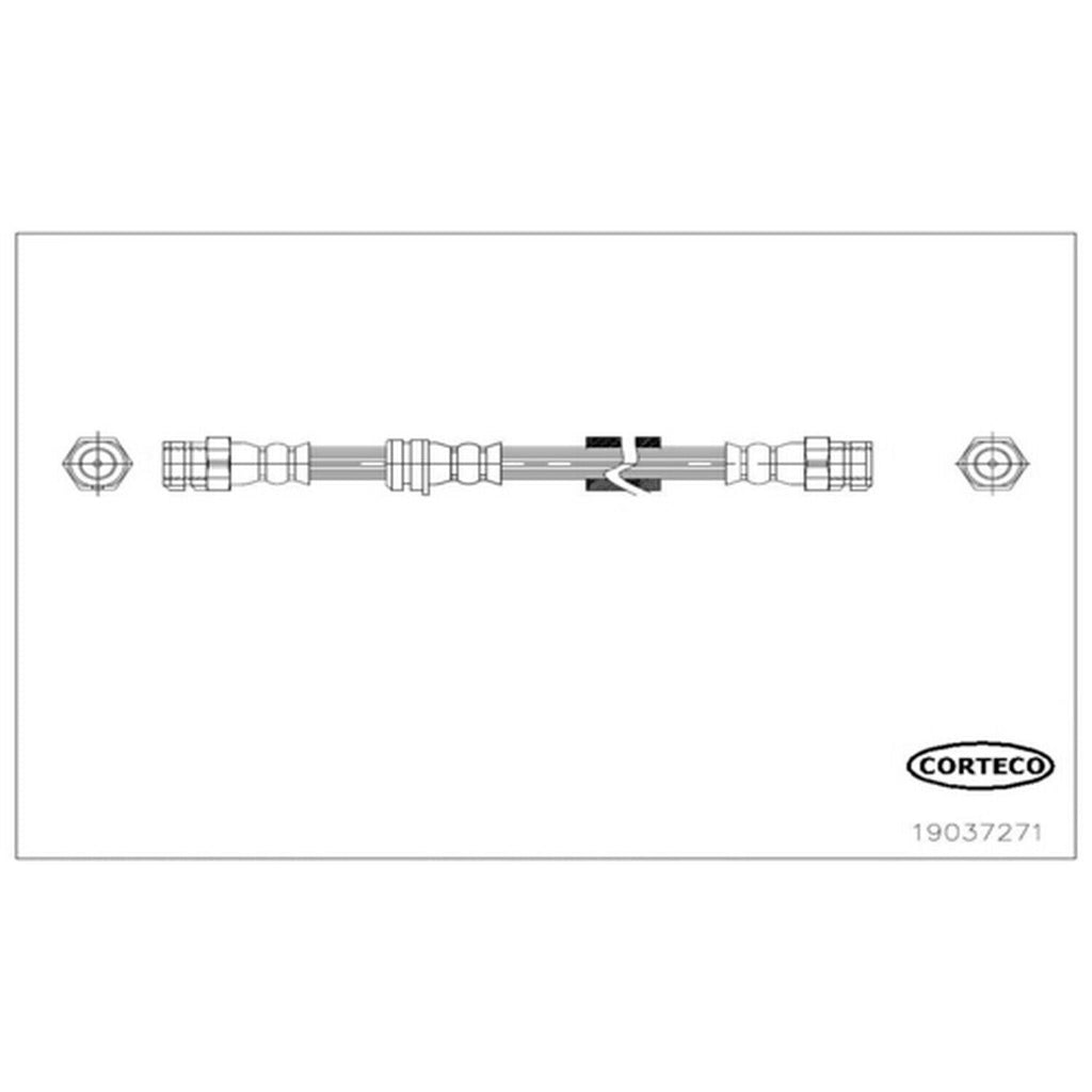 Corteco Brake Hydraulic Hose for Audi 19037271