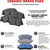 R1 Concepts Front Brakes and Rotors Kit |Front Brake Pads| Brake Rotors and Pads| Ceramic Brake Pads and Rotors |Fits 2008-2019 Pontiac Vibe, Scion Xd, Toyota Corolla, Matrix