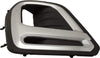 Front Fog Lamp Molding Compatible with 2019-2020 Subaru Forester Driver Side Black with Chrome Trim Premier/Touring Models