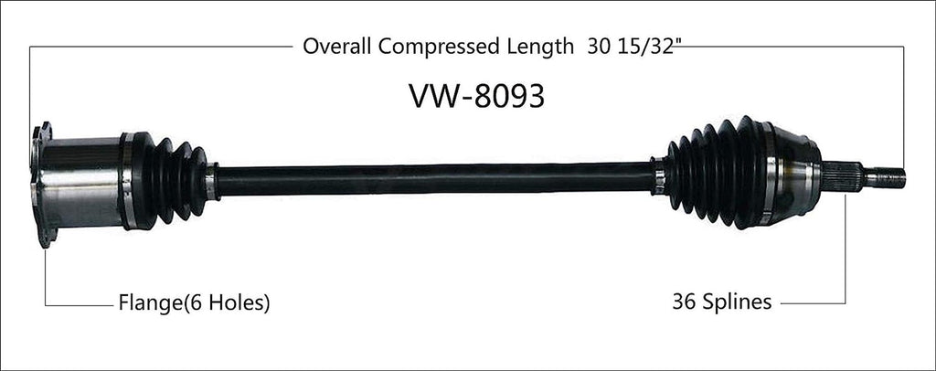VW-8093 CV Axle
