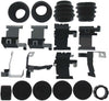 Gold 18H1208 Front Disc Brake Caliper Hardware Kit with Clips, Seals, Bushings, and Caps