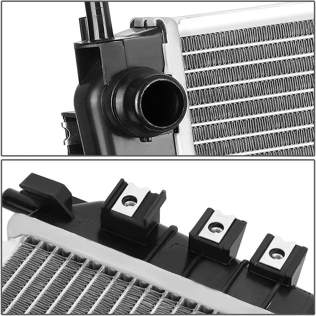 OEM-RA-2622 1-Row OE Style Aluminum Cooling Radiator Replacement Compatible with 02-08 Jaguar X-Type AT, 24-5/16" W X 16-15/16" H X 1-1/4" D, 1-1/2" Inlet, 1-1/2" Outlet