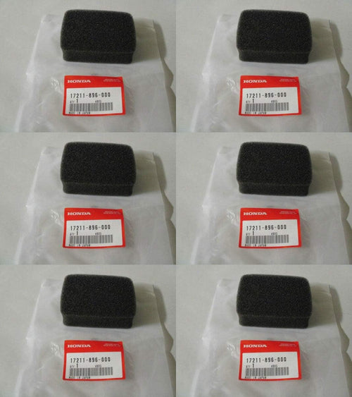 6 Pack  17211-896-000 Air Filter Element Fits G100K2 EG650 WA15 WB15 OEM