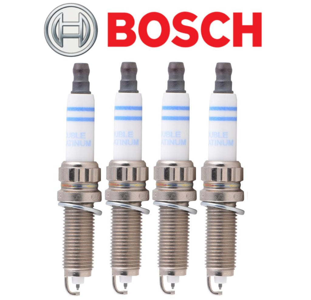 OEM Spark Plug Double Platinum 4Pc OEM Bosch for BMW 4Cyl 2 3 4 5 X1 X3 X4 X5 Z4