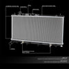 OEM-RA-13281 1-Row Aluminum Core Radiator Compatible with 10-14 Legacy Outback 3.6L AT,27-1/16" W X 13-3/4" H X 5/8" D,1-1/8" Inlet / 1-9/16" Outlet
