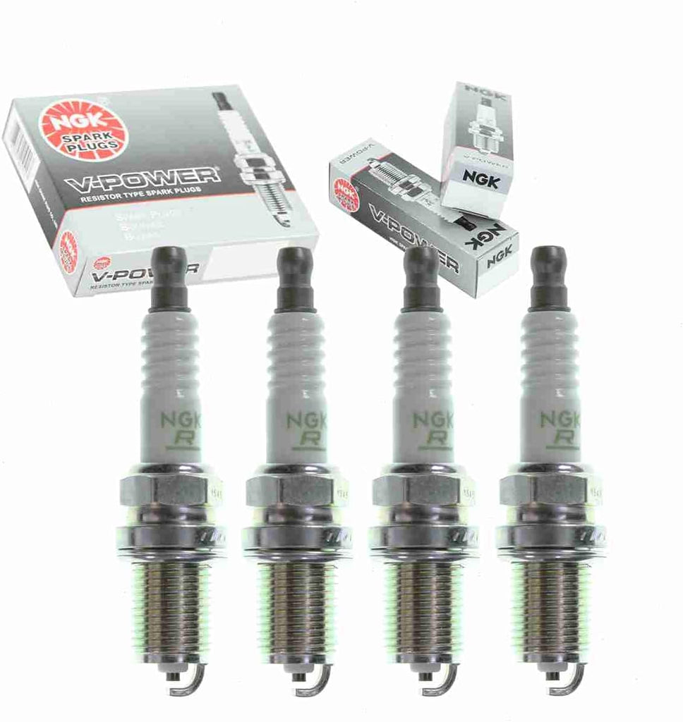 4 Pc NGK V-Power Spark Plugs Compatible with Toyota Yaris 1.5L L4 2006-2014