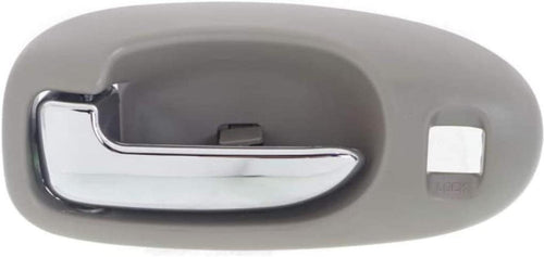 For Chryslr Sebrng Interior Door Handle 2001 02 03 04 05 2006 Driver Side Front Light Gray Bezel W/Chrome Lever W/Door Lock Hole Trim:All Submodels