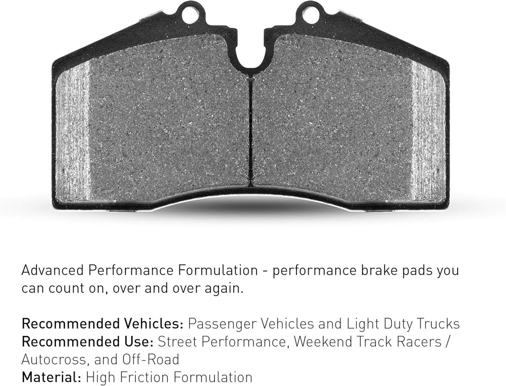 R1 Concepts Performance Sport Brake Pads and Hardware Kit 2115-1210-01 Front