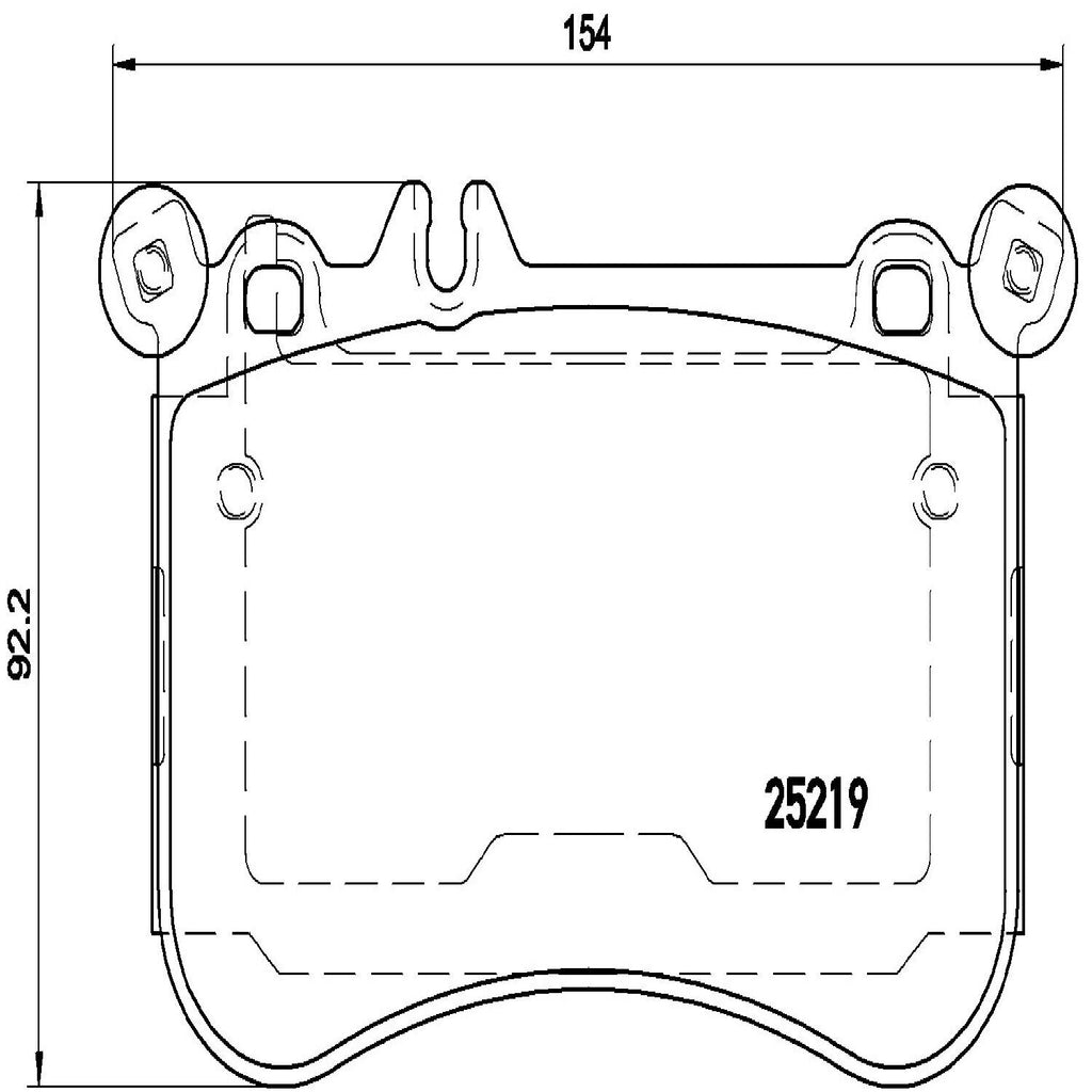 Brembo Front Disc Brake Pad Set for Mercedes-Benz (P50098)