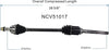 NCV51017 CV Axle Shaft Assembly for Select 2007-11 Mitsubishi Outlander - Front Right (Passenger Side)