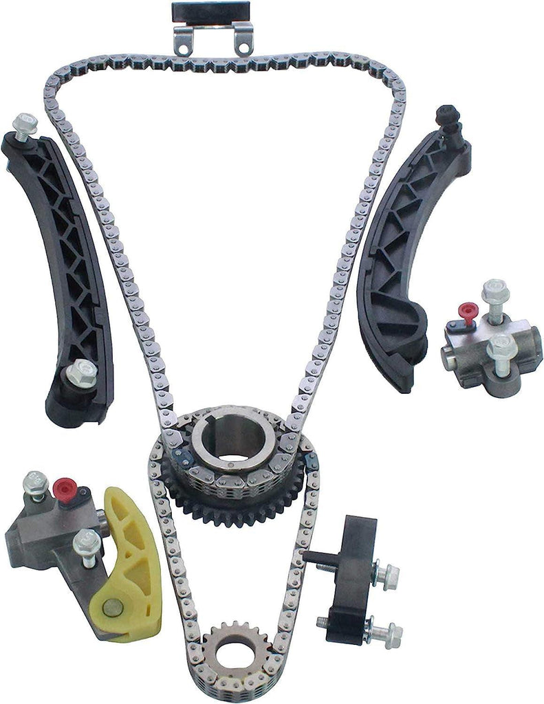 DNJ TK348 Timing Chain Kit for 2013-2017/ Buick, Cadillac, Chevrolet, GMC/ATS, Canyon, Colorado, CTS, Impala, Malibu, Regal / 2.0L, 2.5L / L4 / DOHC / 16V / 1998Cc, 2457Cc / 122Cid, 150Cid, 153Cid