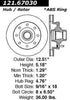 Centric Front Disc Brake Rotor for 1994-1999 Dodge Ram 2500 (121.67030)