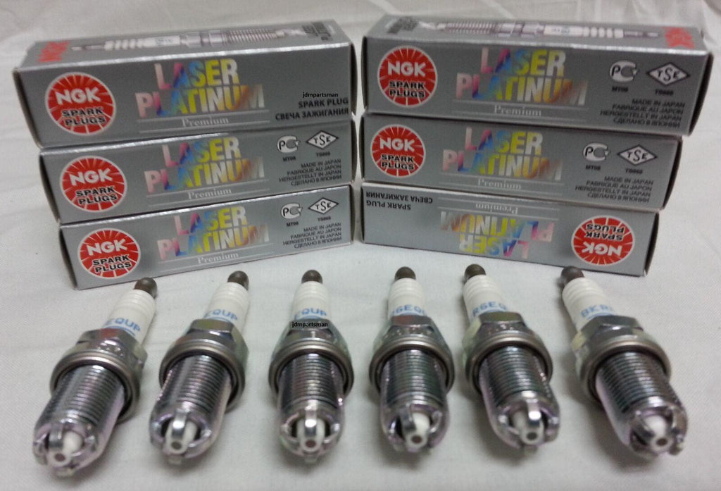NGK BKR6EQUP SPARK PLUG HIGH POWER LASER PLATINUM 6-PCS BMW PORSCHE AUDI VW MINI