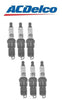 For Buick Chevy Pontiac GMC V6 Set of 6 Acdelco Spark Plugs Pre-Gapped .060