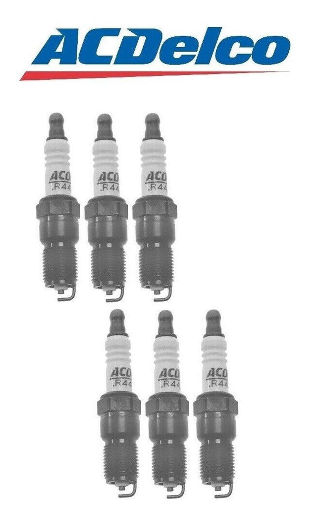 For Buick Chevy Pontiac GMC V6 Set of 6 Acdelco Spark Plugs Pre-Gapped .060