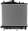 OEM-RA-263 1-Row Factory Style Aluminum Core Cooling Radiator Replacement Compatible with 88-93 Festiva at MT, 15-1/4" W X 12-11/16" H X 1" D