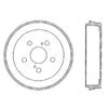 Centric Brake Drum for Corolla, Prius, Celica 122.44038