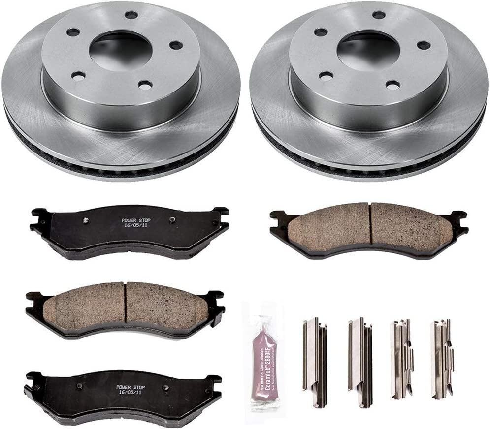 KOE5143 Autospecialty Front Replacement Brake Kit-Oe Brake Rotors & Ceramic Brake Pads