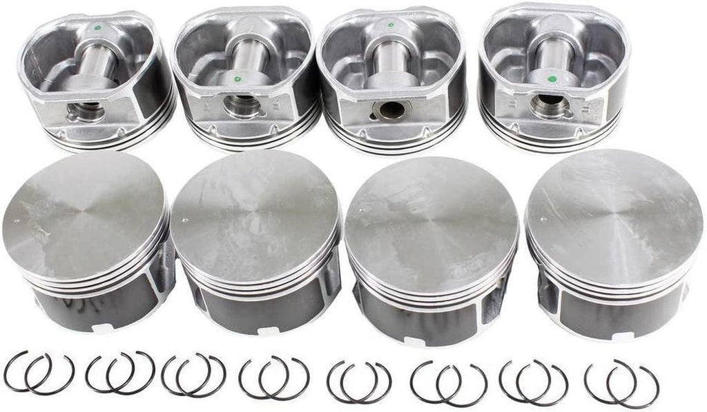 DNJ P1100.30 Oversize Piston Set for 1999-2007 / Chrysler, Dodge, Jeep, Mitsubishi/Aspen, Commander, Dakota, Durango, Grand Cherokee, Raider, Ram 1500/4.7L / SOHC / V8 / 16V / VIN N, VIN P