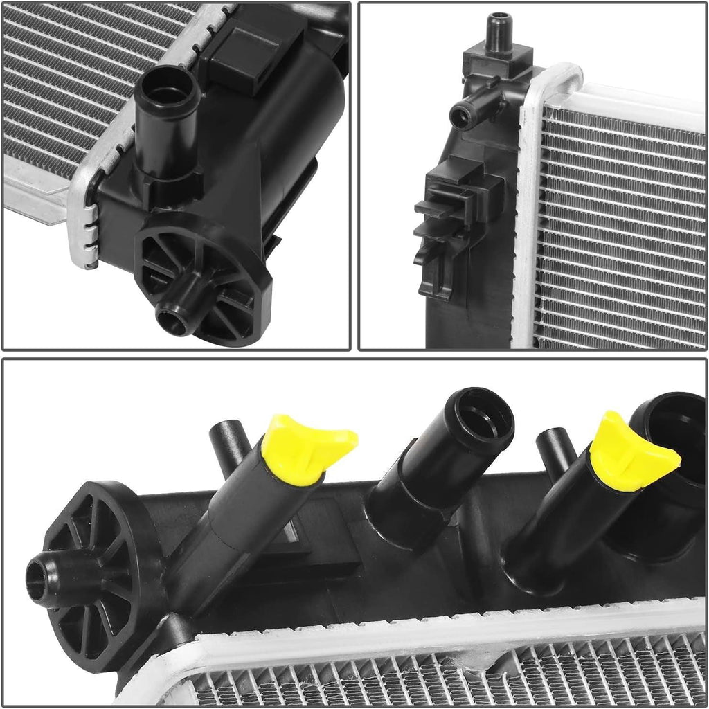 OEM-RA-13591 1-Row Aluminum Core Radiator Compatible with 19-20 UX250H / 16-20 Prius,26-1/2" W X 17-3/4" H X 5/8" D,1-3/8" Inlet / 1-3/8" Outlet